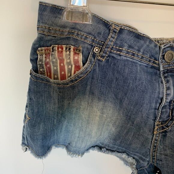 Hot Kiss Cici Patriotic Denim Short - Picture 3 of 9